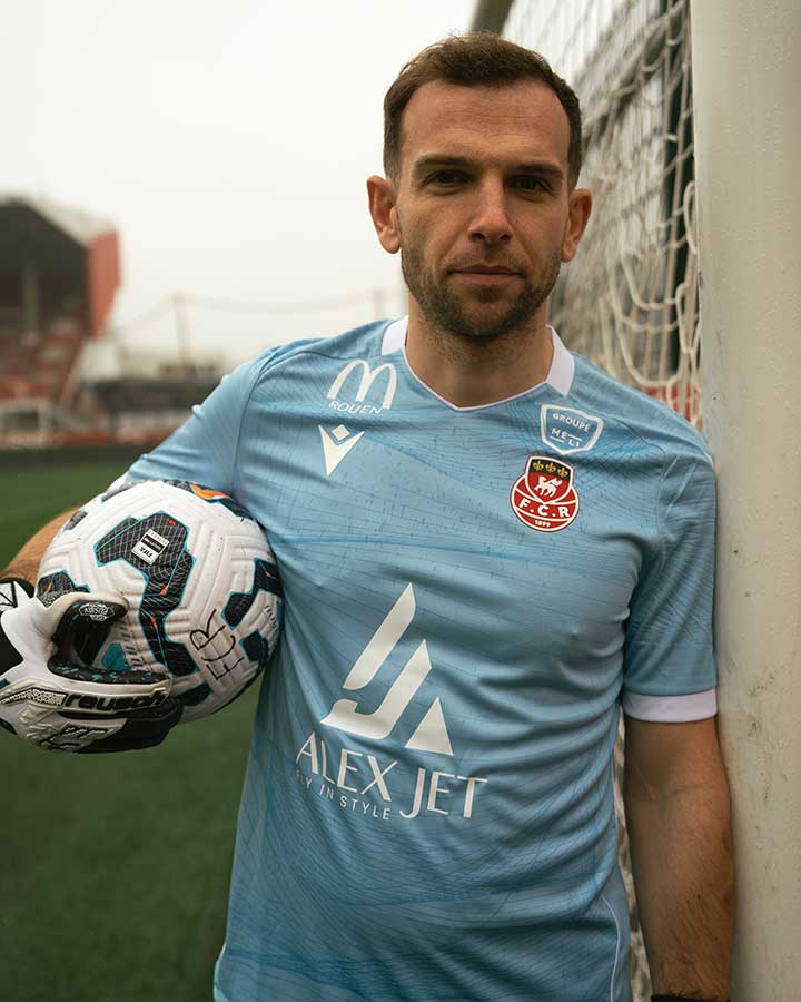 Maillot Vintage FC Rouen 1899 - Années 80, Mamie Nova, Ancien, Collection